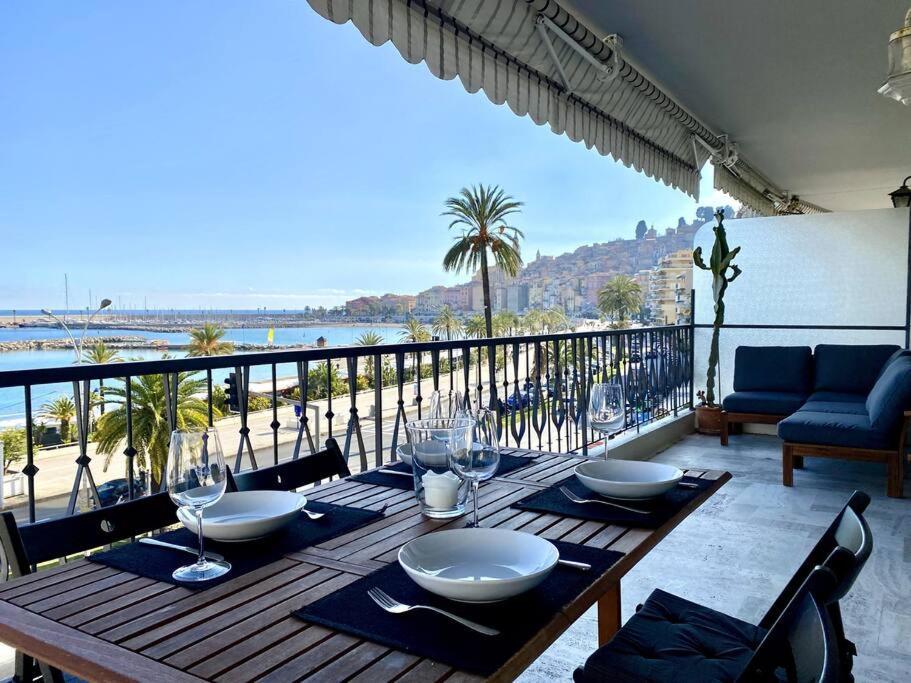 Le Garavan-Vue Mer-Plage-Clim-Terrasse Menton Ngoại thất bức ảnh