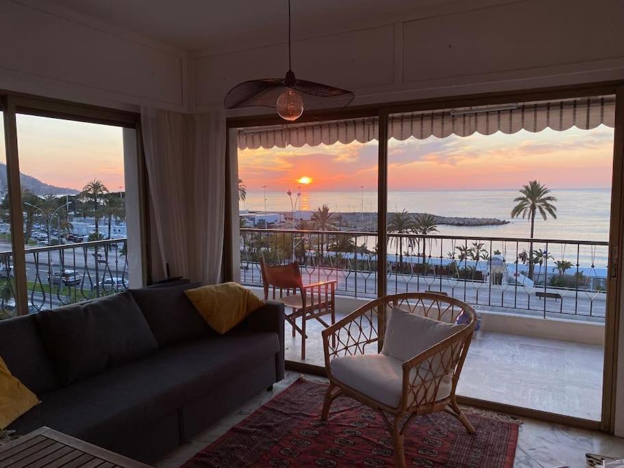 Le Garavan-Vue Mer-Plage-Clim-Terrasse Menton Ngoại thất bức ảnh