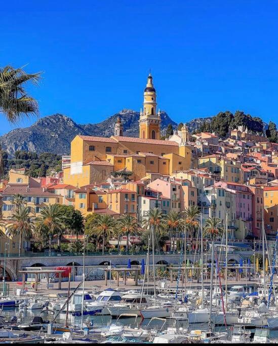Le Garavan-Vue Mer-Plage-Clim-Terrasse Menton Ngoại thất bức ảnh